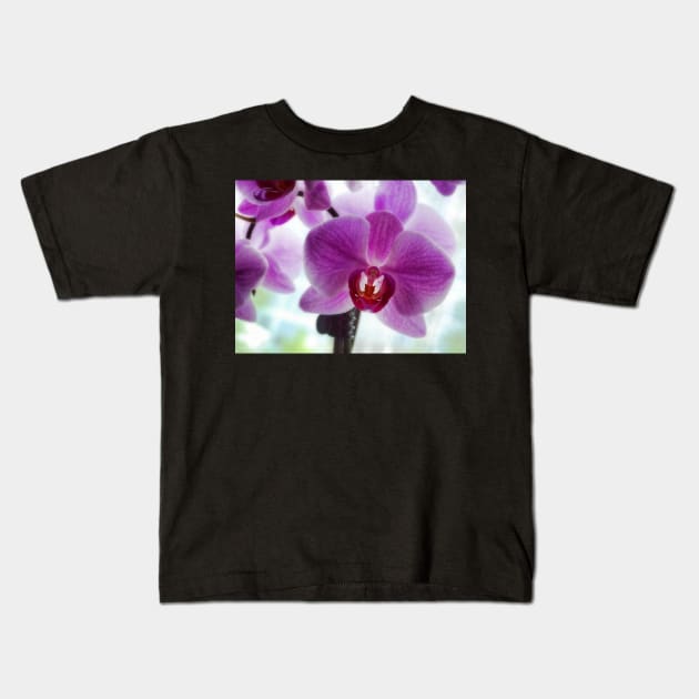 Purple Orchids Kids T-Shirt by art64